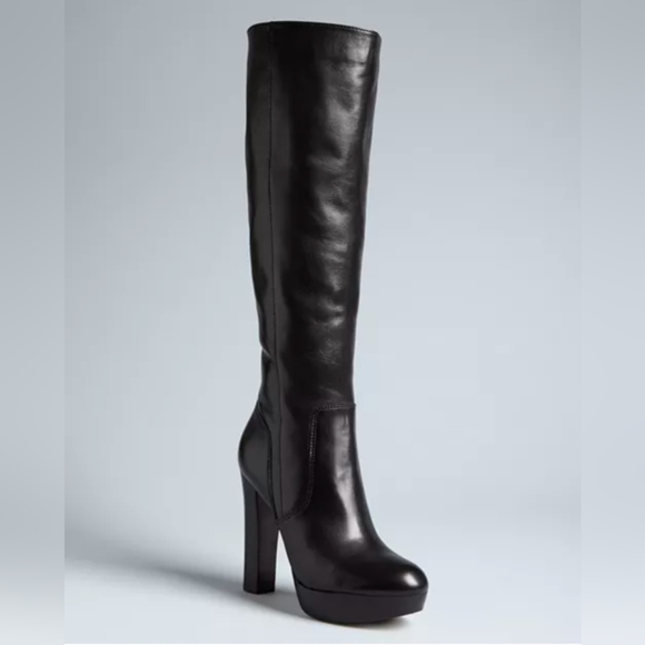 MICHAEL Michael Kors Tall Platform Boots - Lesly High-Heel - Picture 1 of 10